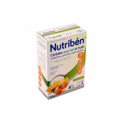 NUTRIBÉN 8 CÉRÉALES ET MIEL 4 FRUITS +4M 300G