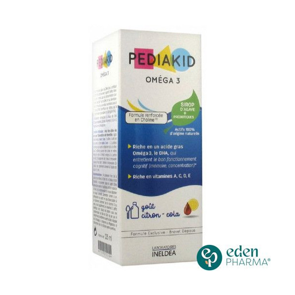 Pediakids Omega 3 Sirop 125ML - Gout Citron Cola