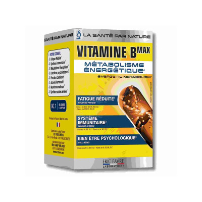 ERIC FAVRE VITAMINES B MAX MÉTABOLISME ÉNERGÉTIQUE 30 CAPSULES