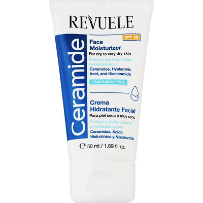 REVUELE CRÈME CÉRAMIDE VISAGE HYDRATANTE SPF25 50ML