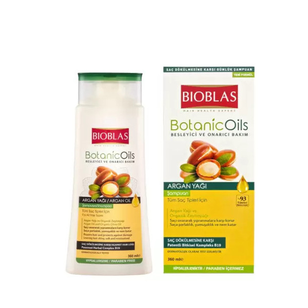 BIOBLAS BOTANICOILS SHAMPOOING A LHUILE DARGAN 360 ML