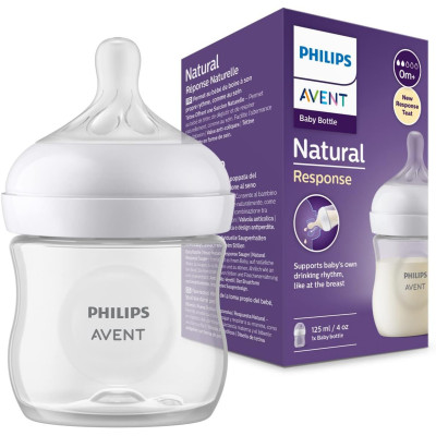 AVENT BIBERON NATURAL RESPONSE EN PLASTIQUE 0M+ 125ML SCF900/01