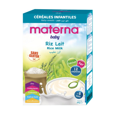 MATERNA CÉRÉALES FARINE LAIT 200G