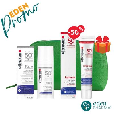 ULTRASUN TROUSSE ECRAN ANTI PIGMENTATION 50ML + GEL EXTREME 75ML -50%