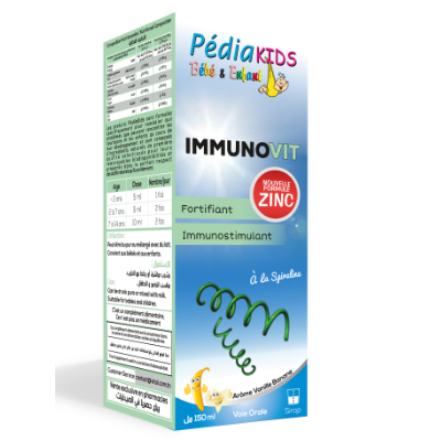 PEDIAKIDS IMMUNOVIT ZINC 150ML