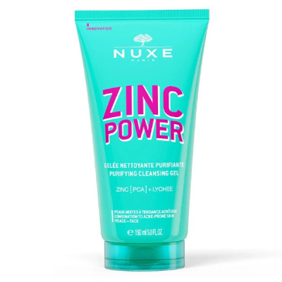 NUXE ZINC POWER GELÉE NETTOYANTE PURIFIANTE 150ML
