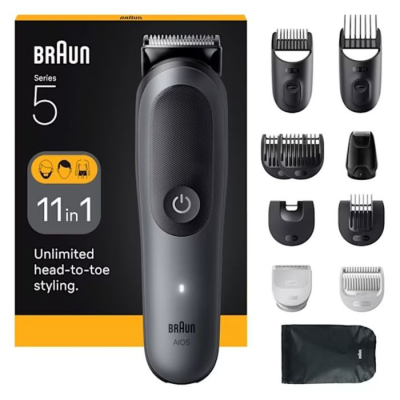 BRAUN TONDEUSE MULTIFONCTION 11EN1 RECHARGEABLE REF AIO5560