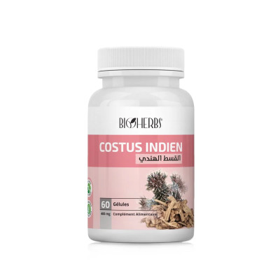 BIOHERBS COSTUS INDIEN 60 GELULES القسط الهندي