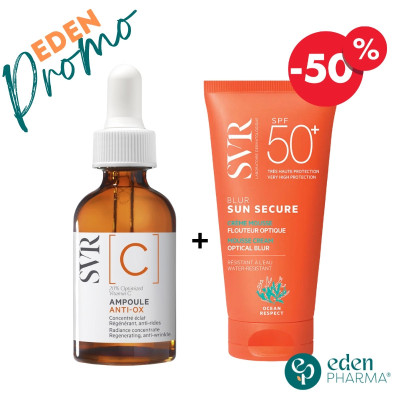 VENTE FLASH SVR AMPOULE C 20% + SUN SECURE BLUR -50%