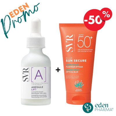 VENTE FLASH SVR AMPOULE A LIFT 0.3% 30ML + SUN SECURE BLUR -50%
