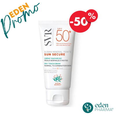 SVR-SUN-SECURE-SPF50+-MINER-PEAUX-NORMAL-MIXTE-50-ML