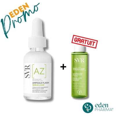 SVR SEBIACLEAR AMPOULE FLASH AZ +  MICROPEEL 30ML GRATUIT