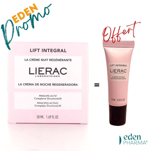 LIERAC LIFT INTEGRAL LA CREME NUIT REGENERANTE 50ML + SERUM TENSEUR 10ML