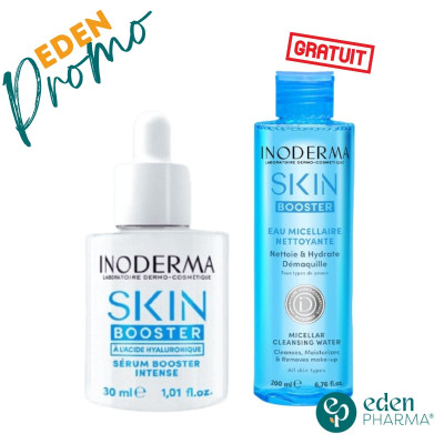 INODERMA SERUM VISAGE SKIN BOOSTER 30 ML + EAU MICELLAIRE GRATUIT