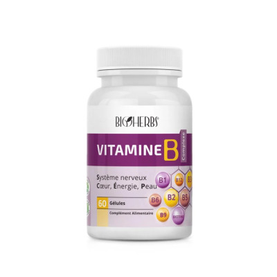 BIOHERBS VITAMINE B COMPLEXE 60 GÉLULES