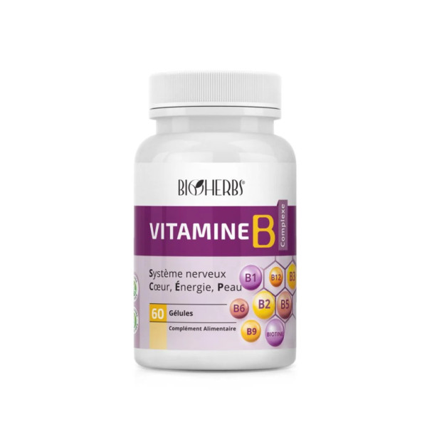 BIOHERBS VITAMINE B COMPLEXE 60 GÉLULES