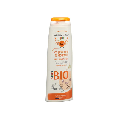ALPHANOVA KIDS VA PRENDRE TA DOUCHE ABRICOT BIO 250 ML