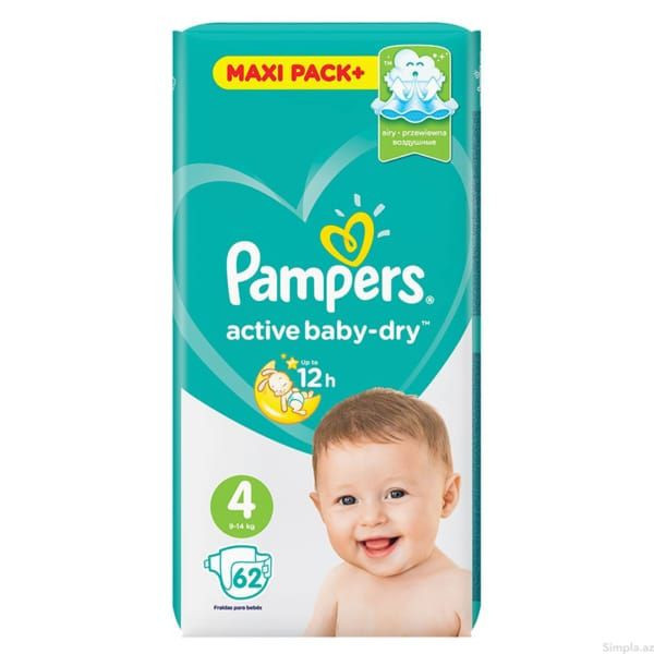 PAMPERS COUCHE T4 9-18KG