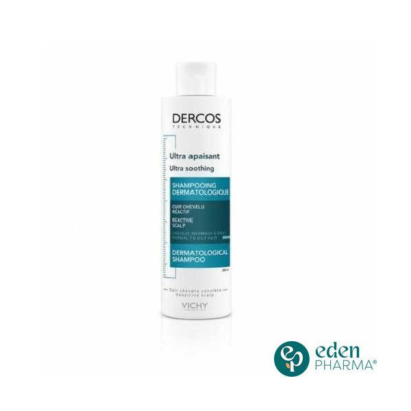 VICHY DERCOS SHAMPOOING ULTRA APAISANT CHEVEUX GRAS 200ML