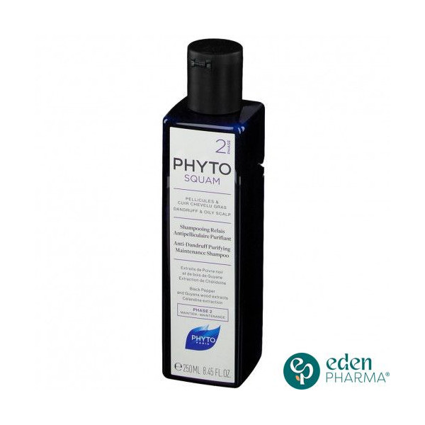 PHYTO PHYTOSQUAM SHAMPOOING ANTIPELLICULAIRE PURIFIANT 250ML