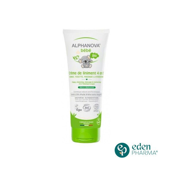 ALPHANOVA BEBE BIO CREME DE LINIMENT 4EN1 200ML