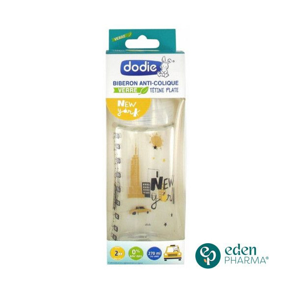 DODIE BIBERON VERRE SENSATION+ 270 ML - MODELE NEW YORK