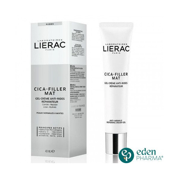 LIERAC CICA-FILLER GEL-CREME MAT ANTI-RIDES REPARATEUR 40ML