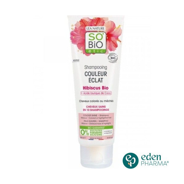 SOBIO shampooing couleureclat hibiscus 250ml