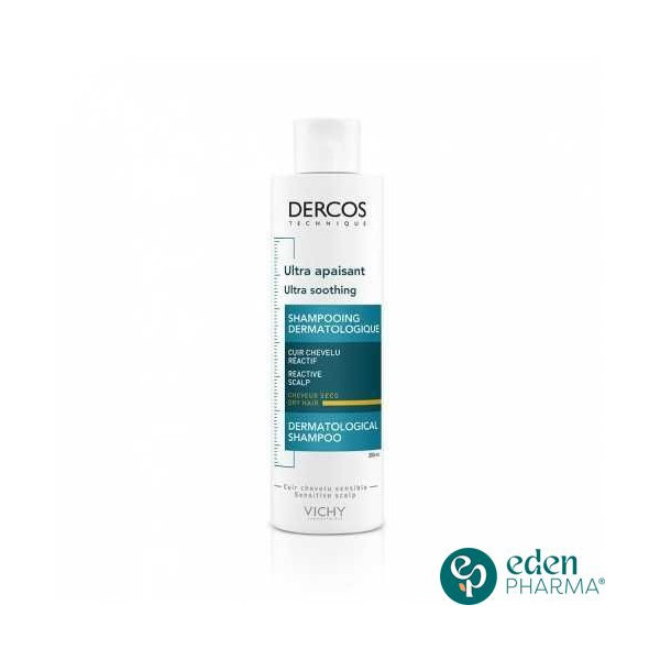 VICHY DERCOS SHAMPOOING ULTRA APAISANT CHEVEUX SECS 200ML