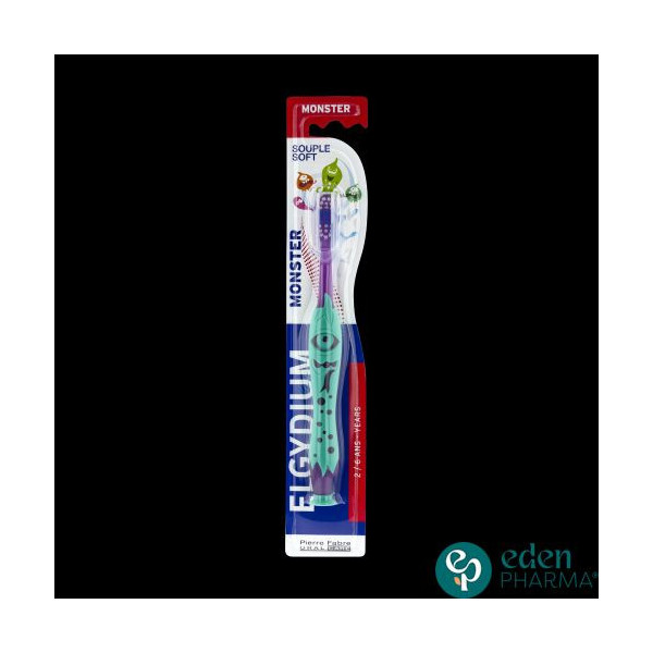 ELGYDIUM MONSTER KIDS BROSSE A DENTS SOUPLE 2/6 ANS