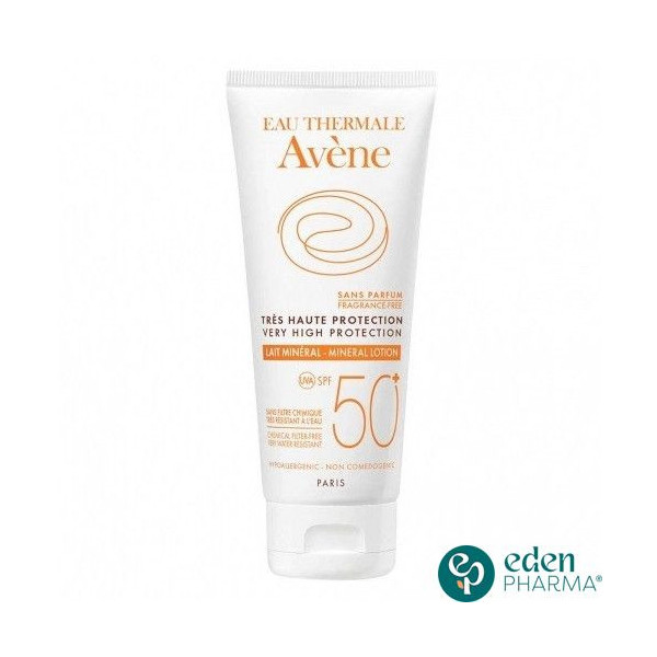 AVENE SOLAIRE LAIT MINERAL TRES HAUTE PROTECTION SPF50+ 100ML