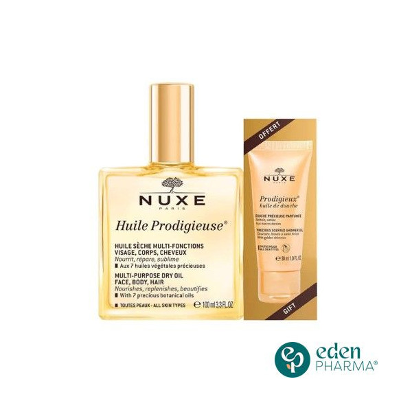 NUXE HUILE PRODIGIEUSE 100 ML+HUILE DOUCHE 30ML GR