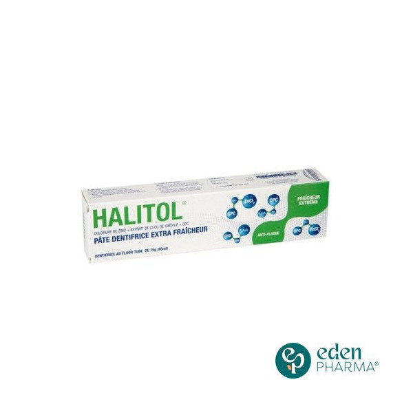 STODERMA HALITOL PATE DENTIFRICE EXTRA FRAICHEUR ANTI PLAQUE 75G