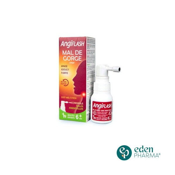 ANGIFLASH MAL DE GORGE SPRAY MIEL CITRON 20ML