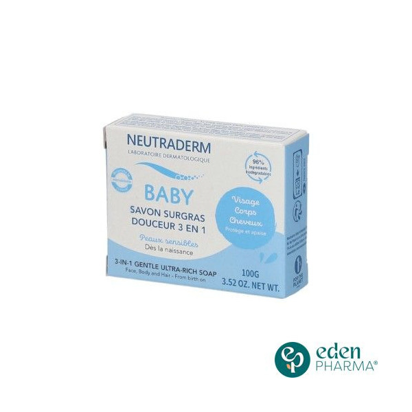 NEUTRADERM BABY SAVON SURGRAS 3 EN 1 100G