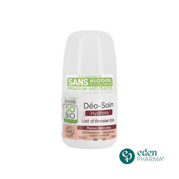 SO BIO DEODORANT LAIT D'ANESSE PEAUX DELICATES 50ML