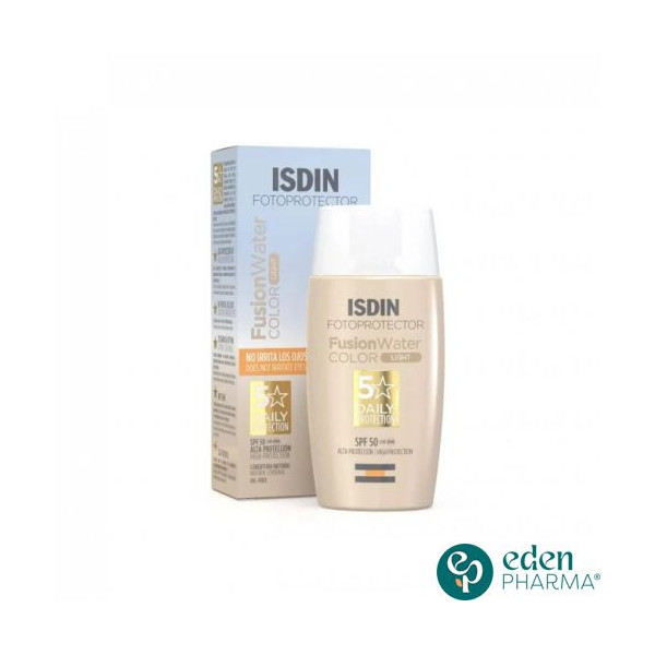 ISDIN PHOTOPROTECTION ECRAN SOLAIRE FUSION WATER TEINTEE LIGHT SPF50+ 50ML