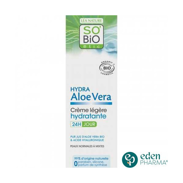 SO BIO HYDRA ALOE VERA CREME LEGERE HYDRATANTE 24H 50ML