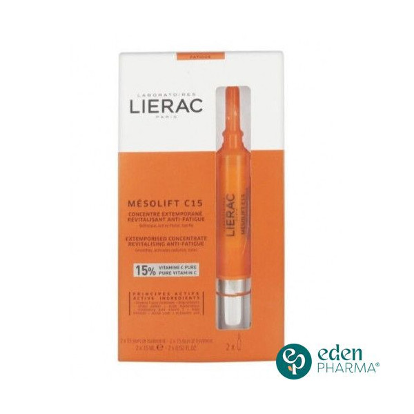 LIERAC CREME C15 CONCENTRE EXTEMPORANE 2X15ML MESOLIFT