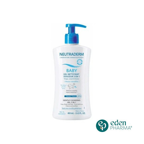 NEUTRADERM BABY GEL NETTOYANT DOUCEUR 3 EN 1 400ML