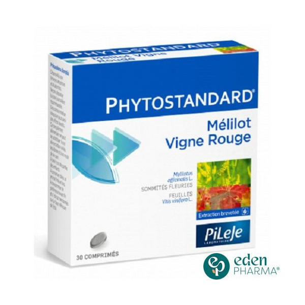 PILEJE PHYTOSTANDARD MELILOT ET VIGNE ROUGE 30 COMPRIMES