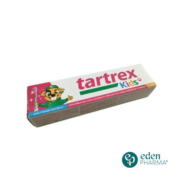 TARTREX KIDS DENTIFRICE GEL ENFANTS FRAISE + 2 ANS 50 ML