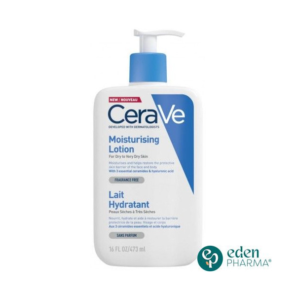 CERAVE Lait Hydratant  peaux sèches 473ML