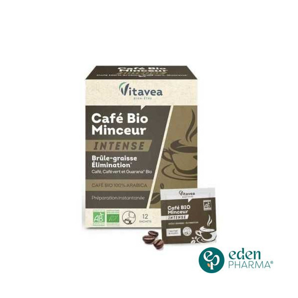 VITAVEA CAFE BIO MINCEUR INTENSE BRULE GRAISSE 12 SACHETS