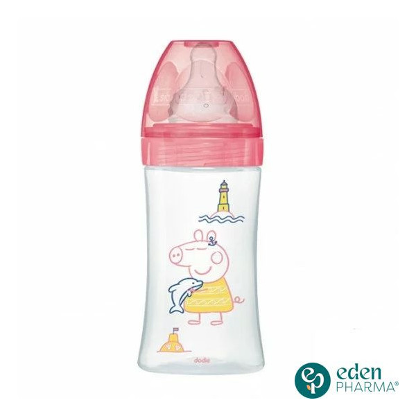 DODIE Biberon Initiation+ Anti Colique - Peppa 0-6M 270ML