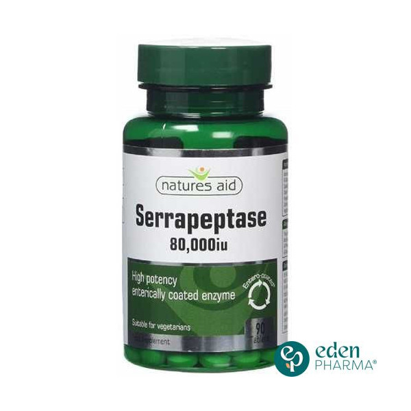 NATURES AID SERRAPEPTASE 90 GELLULES