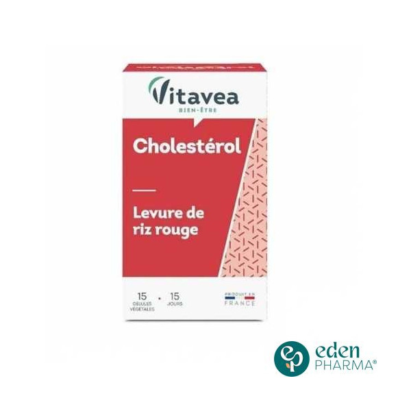 VITAVEA CHOLEST CONTROL LEVURE DE RIZ ROUGE 15 GELULES