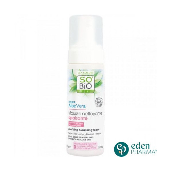 SO'BiO MOUSSE NETTOYANTE APAISANTE ALOE VERA