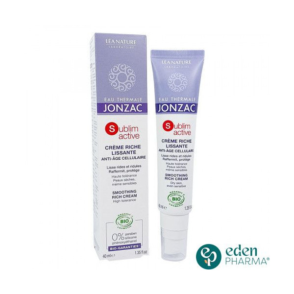 JONZAC SUBLIMACTIVE CREME RICHE LISSANTE ANTI-AGE 40ML