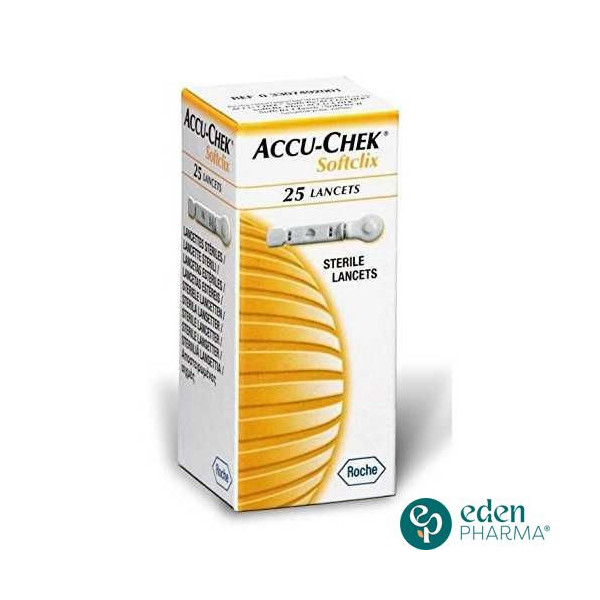 ACCU-CHEK SOFTCLIX LANCETTES, 25 LANCETTES